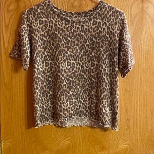 American Eagle animal print crop top